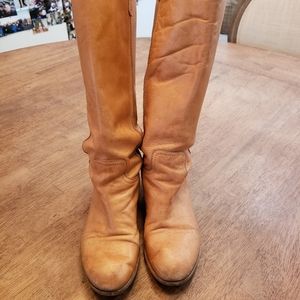 Genuine Leather Tan Women's Boots